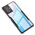 Vivo T1 5G /Vivo Y55 5G /Vivo Y75 5G /Iqoo Z6 5G Cover (All Same Size- Side Fingerprint Model) Clear Transparent Bumper Black Mobile Cover Case. 