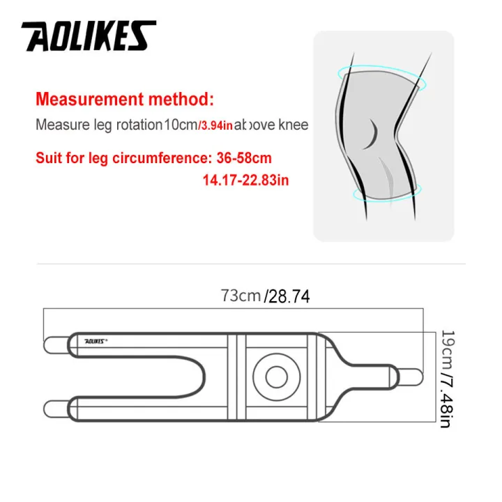 AOLIKES%201PCS%20Breathable%20Four%20Spring%20Knee%20Support%20Brace%20Kneepad%20Adjustable%20Patella%20Knee%20Pads%20Safety%20-%20Image%202