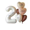 Childrens Number Balloons Girl Boy Decoration Scene Setup Party Ceremony First Birthday Atmosphere Photo Props. 