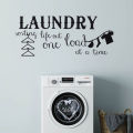 Apartment Art Washing Machine Symbol Home Decor Ornaments Washer Dryer Sign Quotes Laundry Room Decal Wall Sticker. 