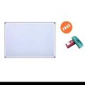 ProArt White Board (2 x 3) ft + Free Duster | Smooth Surface Multipurpose White Board With Free Duster | Ideal For Schools. 