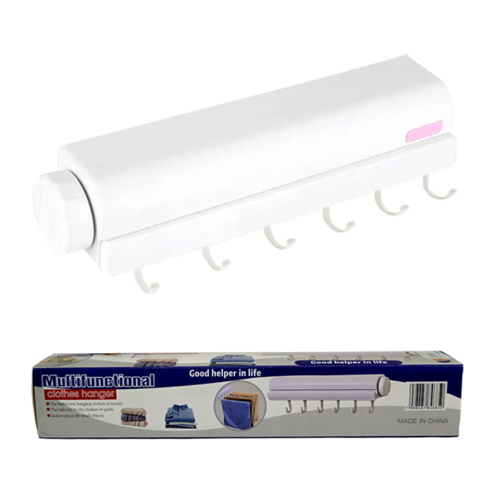 Multifunctional Retractable Indoor Clothes Hanger Rope Wall