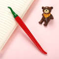 Cute Pepper Gel Creative Vegetable Shape Student Stationery Black Water Office Supplies Signature Pen. 