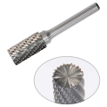 3X Tungsten Carbide Burr Double Cut Rotary Tool Die Grinder Bits,1/4 Inch Shank,for Wood Carving,Metal Working,Grinding. 