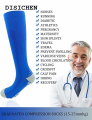 DISICHEN High Quality Stockings Thigh Compression New High Outdoor Pattern 20-30 Tube Mmhg Socks Sports Socks Men's Socks For Athlete. 
