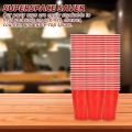 Red Plastic Cups Party Cups 500ml Recyclable Plastic Party Cups Custom Eco-Friendly Plastic Cups (50 set). 