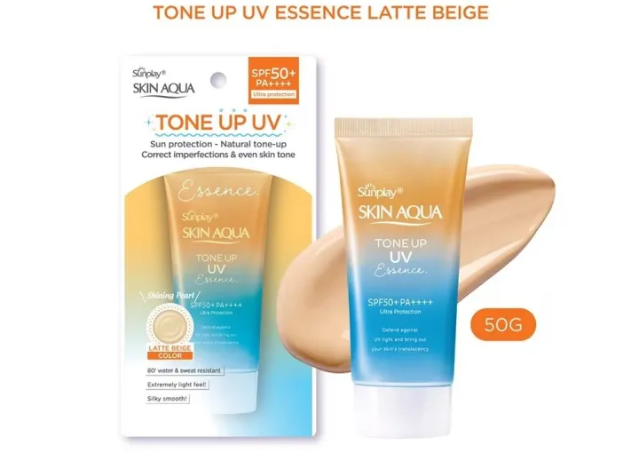 Rohto%20Mentholatum%20Sunplay%20Skin%20Aqua%20Tone%20Up%20UV%20Essence%20Latte%20Beige%20Sunscreen%2050g%20-%20Image%203