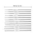 Handicraft Stainless Steel Crochet Hooks Small Size Long Crochet Needles Yarn Weave Tool Carpet. 
