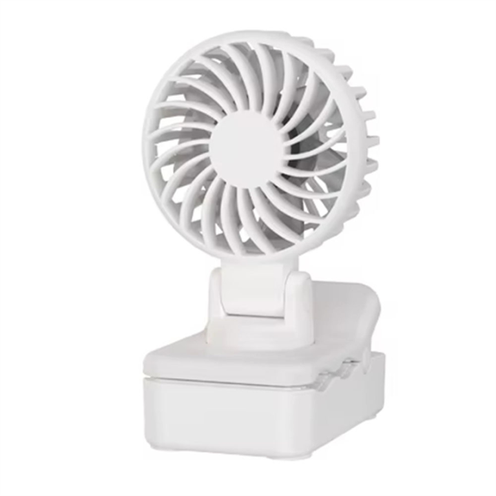 Portable Mini Clip Fan Rechargeable Cooling Fan Air Cooler with Adjustable Speeds A