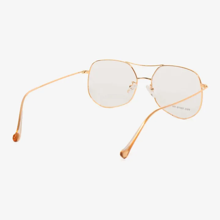 Circular%20Style%20Golden%20Frame%20%20Normal%20Glasses%20For%20Men%20-%20Image%204