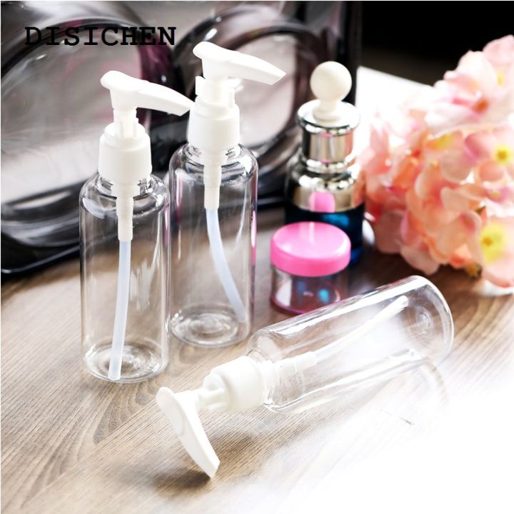 DISICHEN%20Fashion%205Pcs%20Empty%2030/50/100/150ml%20Plastic%20PET%20Pump%20Dispenser%20Transparent%20Bottles%20Refillable%20Containers%20For%20Lotion%20Massage%20Oils%20Shampoo%20-%20Image%205