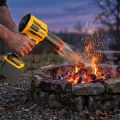 Battery Powered Wireless Cordless Handheld Leaf Blower Vacuum & Blow Brushed Motor Rechargeable Snow Blower Variable Speed Brushless Motor 2-in- Dust Vacuum Outdoor Garden. 