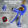 Hand Grip Strength Trainer with Counter, Adjustable Resistance 5 to 60 kg, Non-Slip Gripper (Assorted Color). 