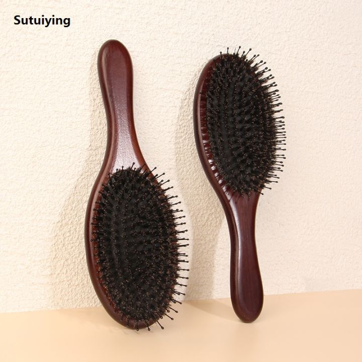 Sutuiying%20Women's%20Hair%20Comb%20Scalp%20Massager%20Bamboo%20Handle%20Professional%20Original%20Boar%20Bristle%20Airbag%20Hairbrush%20for%20Thick%20Thin%20Curly%20Wet%20Hair%20-%20Image%205