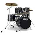 Tama Drumset 5 Pc | A Complete 5 Piece Drum Set | 7mm 6 Ply 100% Poplar Shells | Precision Bearing Edges. 