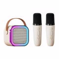 Bluetooth Karaoke Machine K12 Portable 5.3 PA Speaker System with 1-2 Wireless Microphones Home Family Singing Children's Gifts Bles Online DZ-29B-07. 