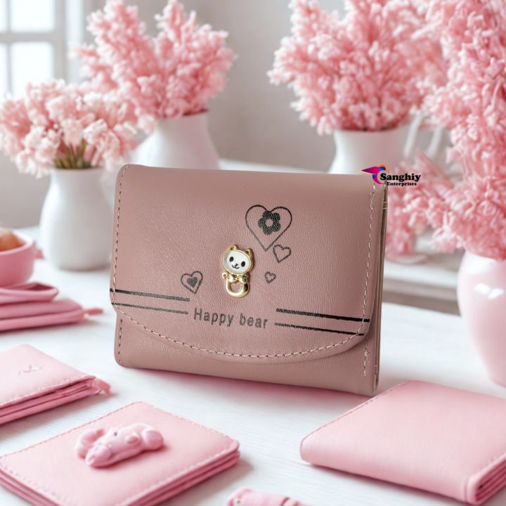 Lucky%20Cat%203%20Fold%20Slim%20Slime%20Simple%20Card%20Holder%20Wallet%20for%20Women/Easy%20Fit/Women%20Wallet/Slim/Cute%20Cat%20Wallet%20-%20Image%205