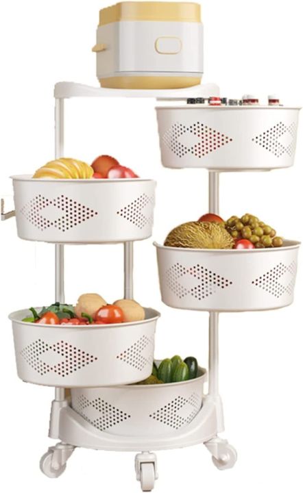 5%20Layer%20Plastic%20Round%20Rotating%20Fruit%20Vegetable%20Kitchen%20Home%20Storage%20Basket%20Shelf%20-%20Image%203
