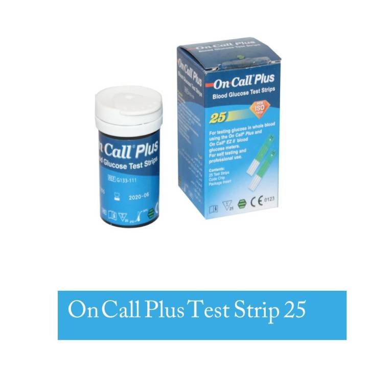On Call Plus Blood Glucose Test Strips-25 Test Strips (G133-118)