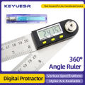Protractor Digital Goniometer Electronic Digital Angle Gauge Angle Finder Metal Angle Ruler Digital Angel Meter Carpentry Tools. 
