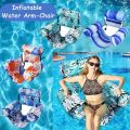 New Foldable Inflatable Pool Float Blow Up with Arm & Backrest Water Swimming Hammock Floating Bed Summer Beach. 