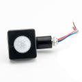 AC85-265V IP65 Motion Sensor Adjustable PIR Switch Ultrathin LED Light PIR Outdoor Motion Sensor Detector,10Mm Black. 