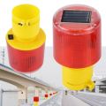 Professional Flash Super bright Signal Lamp Caution Light LED Solar Warning Light. 