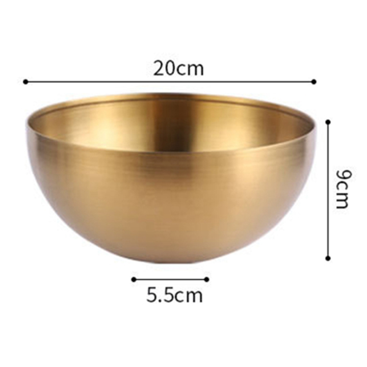 EITGZWAS%203X%20Large%20Capacity%20Stainless%20Steel%20Salad%20Bowls%20Korean%20Soup%20Rice%20Noodle%20Ramen%20Bowl%20Kitchen%20Food%20Container,Gold,20X9CM%20-%20Image%202