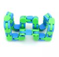 2pc 24 Links Wacky Tracks Toy Snake Click Snap Fidget Toy Chain Link Fidget Sensory Toy Snake Puzzles Gift for Kid Stress Relief. 