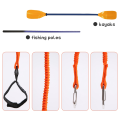 Adjustable Paddle/ Fishing Rod/ Leash with Carabiner for Kayak Gear Accessories Safety Lanyard,2Pcs. 