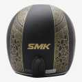 SMK Retro Single Visor Full Face Helmet. 