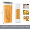 Airtight Tall Food Storage Container Set, 2Pcs 2.8L Spaghetti Containers for Pantry Organization and Storage. 