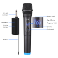 Professional wireless microphone with rechargeable receiver, excellent sound quality, stable frequency, suitable for speech, singing. 