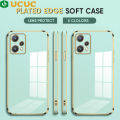 UCUC for Realme 9 Pro / OnePlus Nord CE 2 Lite 5G Back Cover + Free Lanyard Clear Color Luxury 6D Plating Soft Silicone Phone Case. 