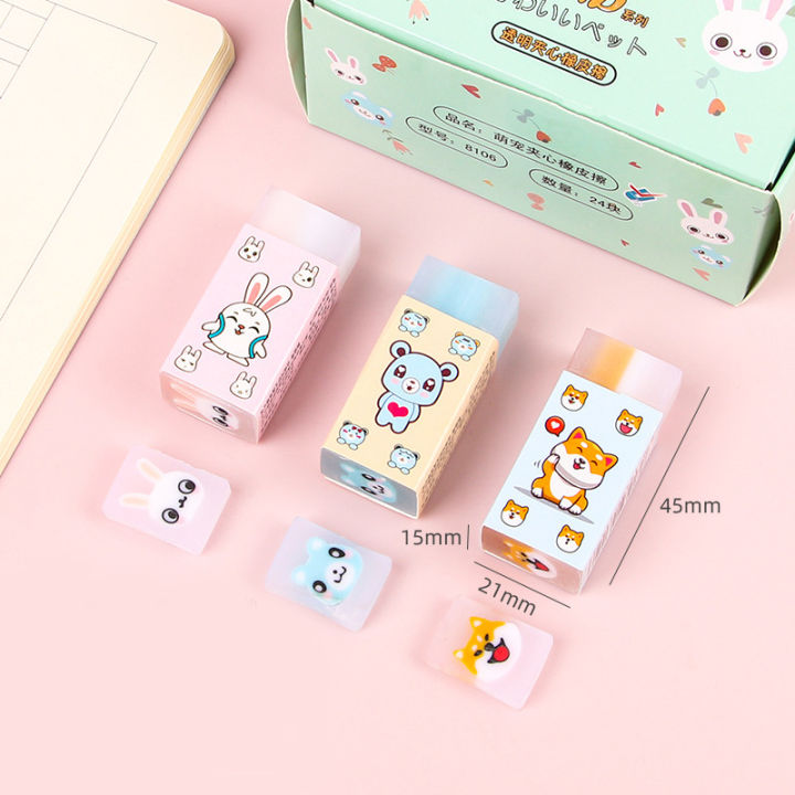 Cartoon Eraser For Children With Less Crumbs Painting Can Be Cut Eraser Sassafras Elementary School Sandwich Eraser