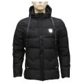 Black Silicon Down Jacket For Men. 