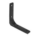 16 PCS Iron Wall Shelf Bracket, 4 x 4 Inch Heavy Duty Shelf Support Bracket Decorative Joint Angle Bracket, Black. 