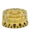 Beige Volume Tone Control Knob. 