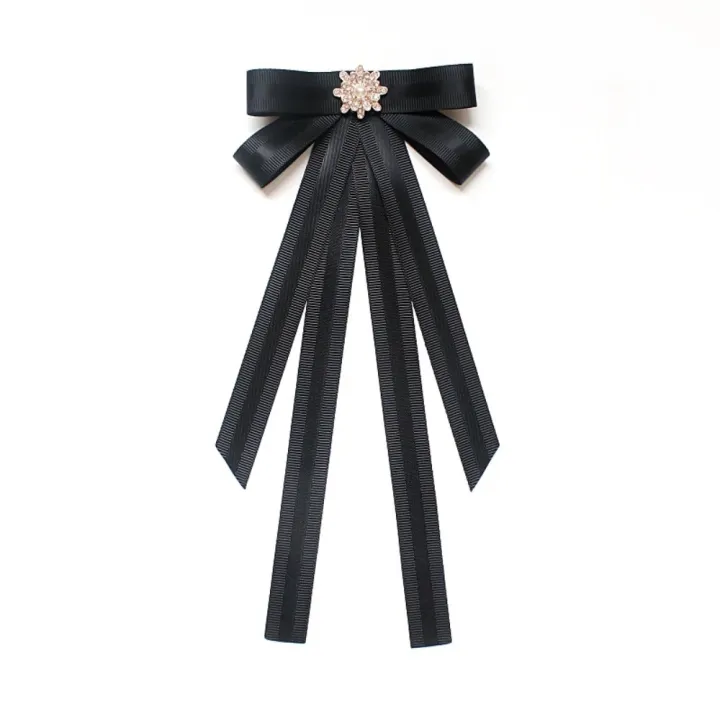 Fashion%20Polyester%20Ribbon%20Bowknot%20Brooch%20Pin%20Black%20Vintage%20Collar%20Pretied%20Necktie%20Clip%20Crystal%20Rhinestones%20Jewelry%20Bowtie%20Women%20-%20Image%209