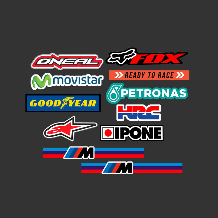 Wat Racing Sticker Racing Sticker Pack Water Proof 11 pcs | Daraz.com.np