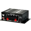 Mini Stereo Amplifier Dc12V Dual Channel Hi-Fi Audio Player Supports Mobile Phone Dvd Input for Motorcycle Car Home Use. 