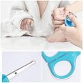 Baby Nail Care Set with Cute Case - Includes Nail Clipper, Scissor, File, and Tweezer for Newborns and Infants. 