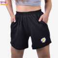 Binay Embroidery Casual Women'S Summer Free Size Shorts With Print - Black | Fashion Casual Shorts For Women. 