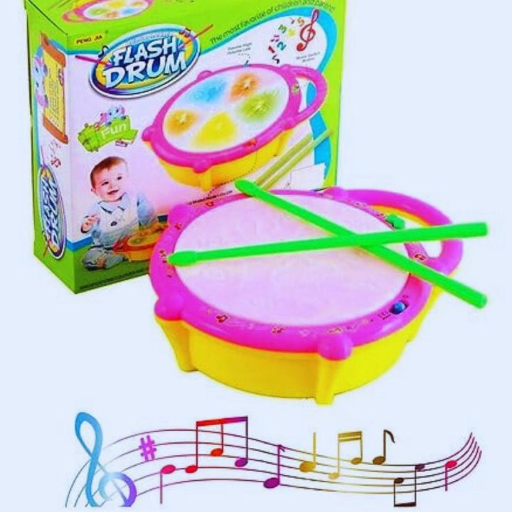 Flash & Touch Drum Toy for Kids – Educational Musical Toy with LED ...