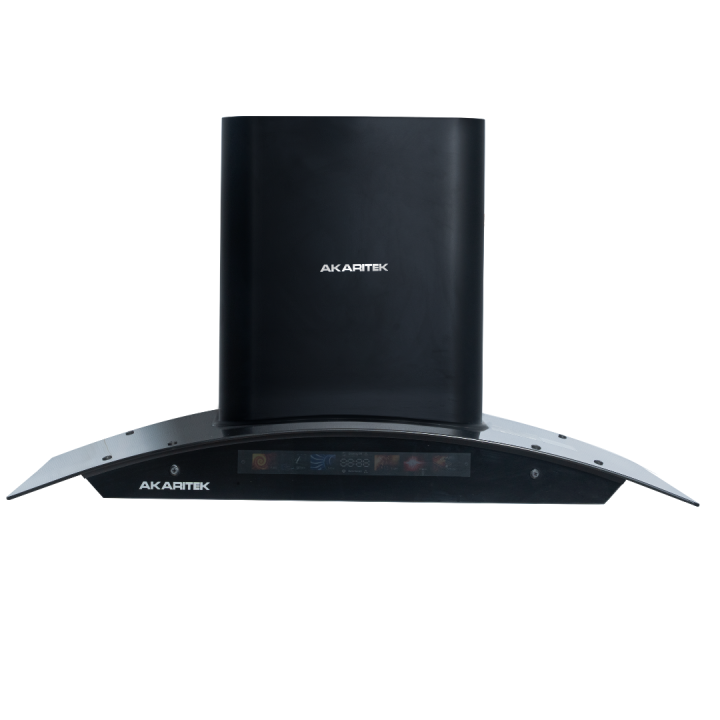 Akaritek 900MM Stainless Steel Baffle Filter with Touch Sensor Chimney  AK-C90TA1 - Akaritek