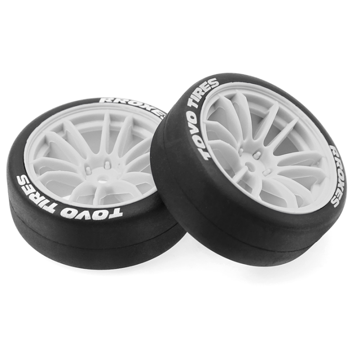 ARELENE%204pcs%2065mm%20Hard%20Drift%20Tire%20Wheel%20for%201/10%20TT01%20TT02%20XV01%20PTG-2%20RC%20Drift%20Car%20Green%20-%20Image%206