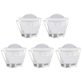 fasdaga 5X 110V-220V 360° Infrared Recessed PIR Ceiling Motion Sensor Detector Light Switch, Motion Light Sensor. 