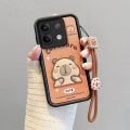 Uonevic ubu Ka Cartoon Lab 3D Cute 3027RA23021R 23021M NoteFor Xiaomi Red 12 4GRAAEG Hot Selling AA2Y 2D4I 23028RA60L Phone Case pibara Drop Resistant Case with Lanyard. 