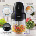Glen Electric Chopper with 2 Stainless Steel Blades & Whisking Disc 0.5L Bowl 200W. 