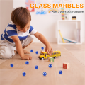10 Pcs Marbles 16mm glass marbles Knicker glass balls decoration toy Dark Blue. 
